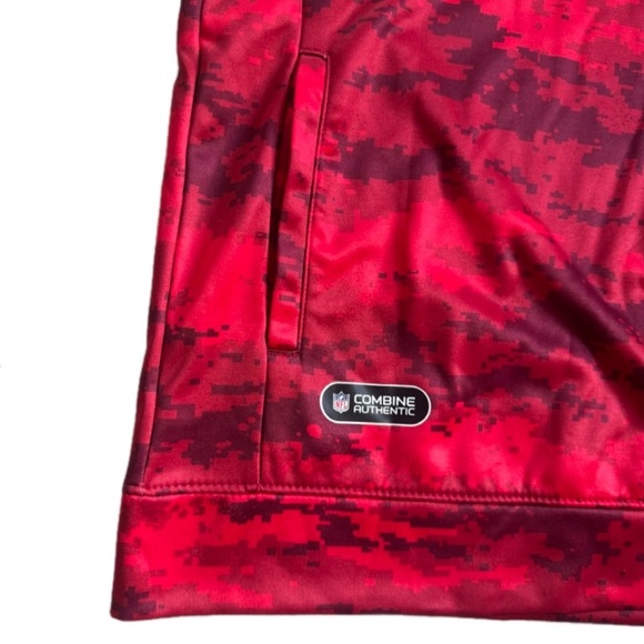 Atlanta Falcons NWT Hoodie Red Camo NFL Sweatshirt Pullover Game Day Fan Gear - Picture 5 of 5